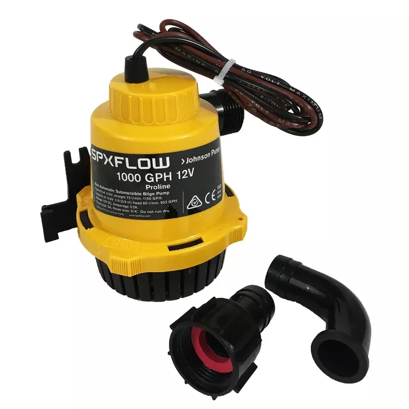 Johnson Pumps - 22102 PROLINE Bilge Pump 1000 GPH 2.5A