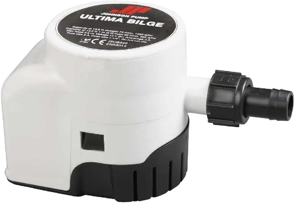 Johnson Pumps 32-47261-002 1250 GPH Ultima Bilge Pump, 12V
