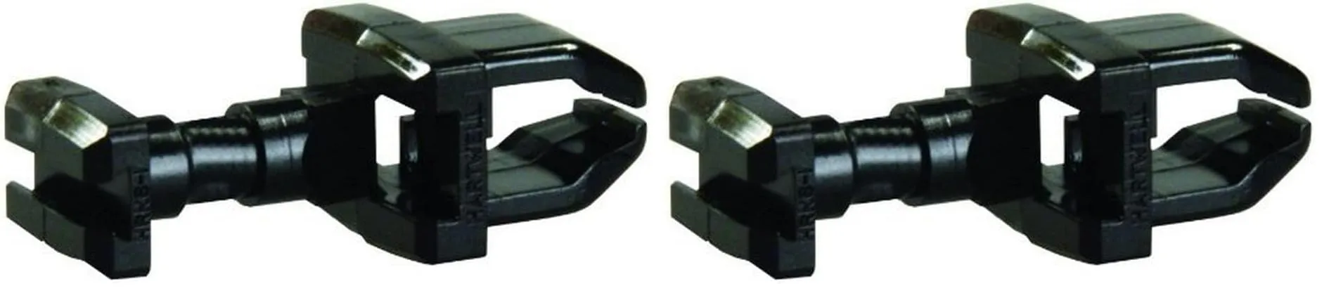 JR Products 00245 Vent Latch - Thick Wall, Black (Pack of 2)