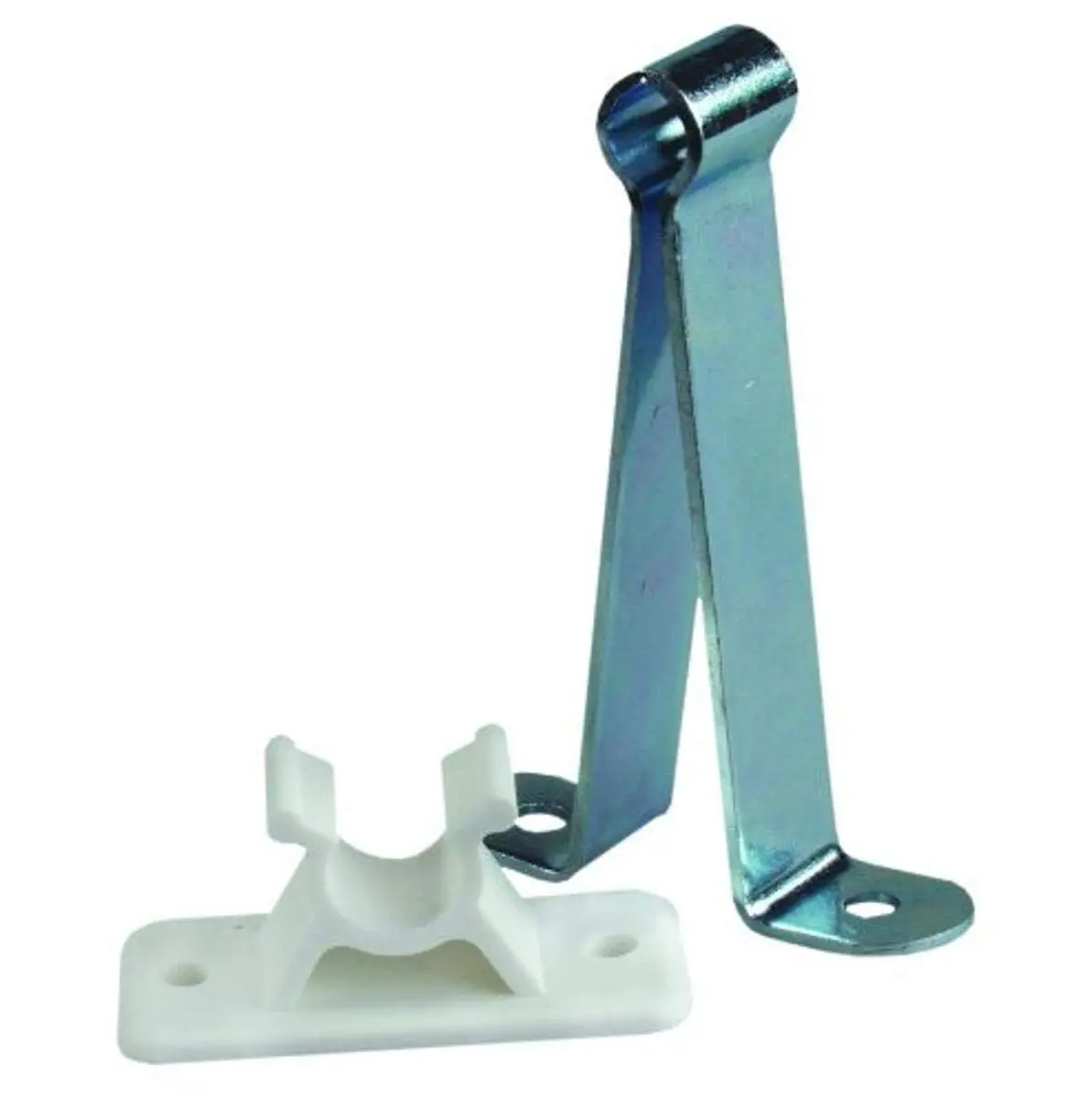 JR Products 10545 C-Clip Style Door Holder - 3" Metal/Plastic Combo