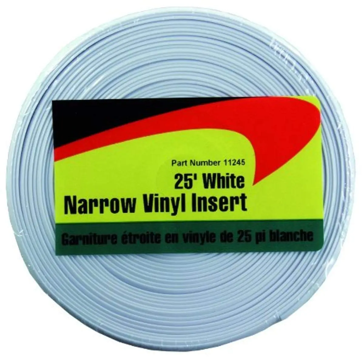 JR Products Narrow Vinyl Insert, 25 Foot, 3/4 Inch