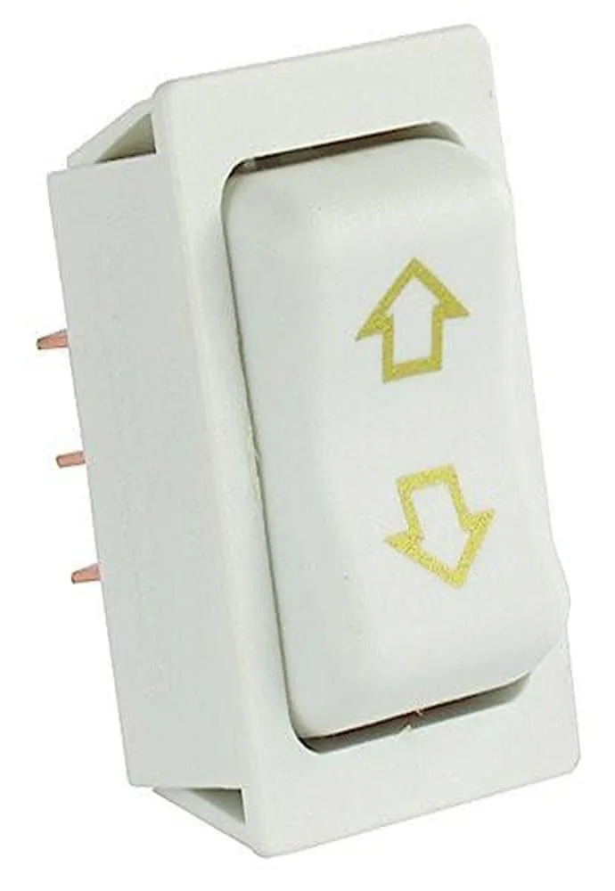 JR Products 12095 White Replacement Slide-Out High Current Motor Switch White 1 Count (Pack of 1)