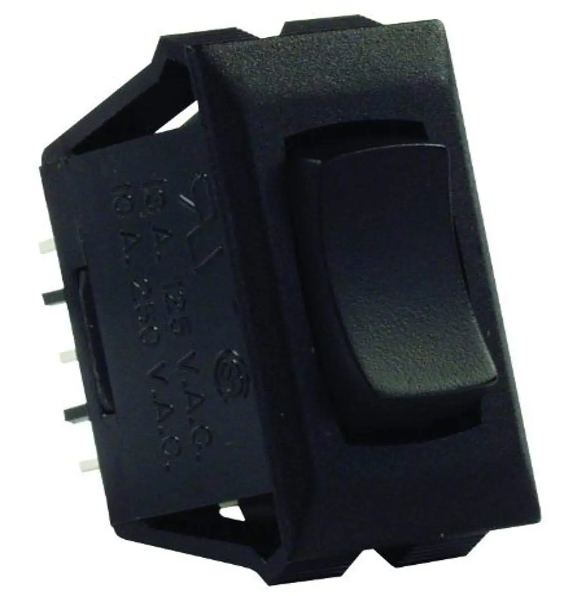 JR Products SPDT Mom-On/Off/Mom-On Panel-Mount Toggle Switch