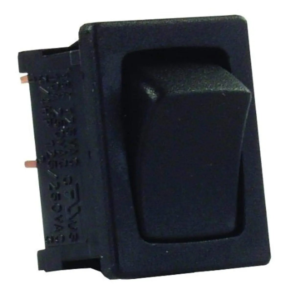 JR Products 12785 Black/Black SPST Mini On/Off Switch