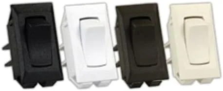 JR Products 13391-5 Polar White 12V Unlabeled On/Off Switch