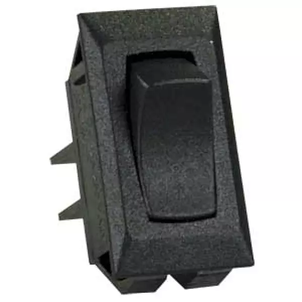 JR Products 13401-5 Black 12V Unlabeled On/Off Switch