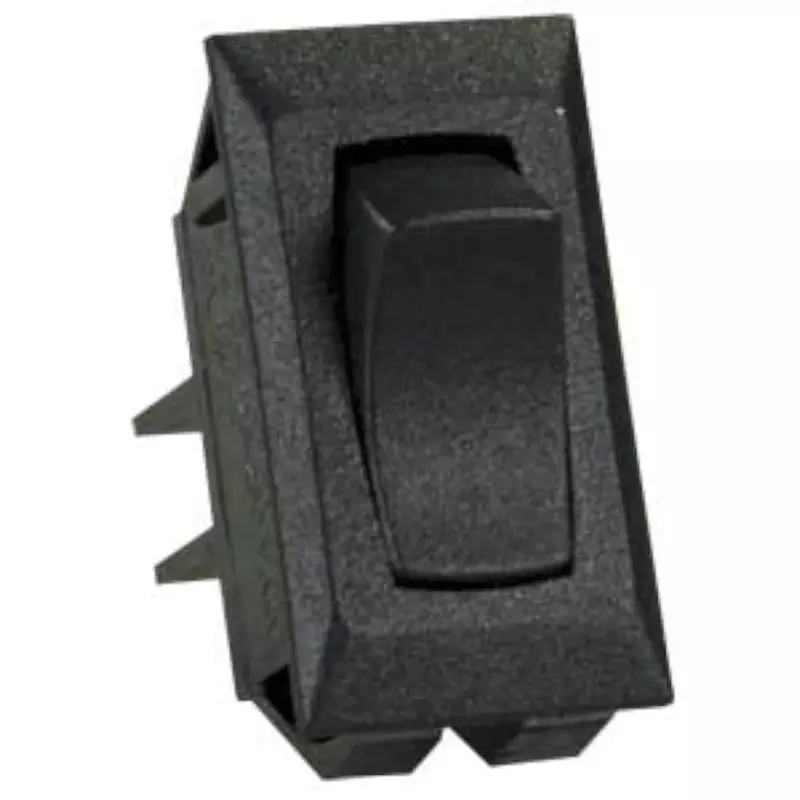 JR Products 13401-5 Black 12V Unlabeled On/Off Switch
