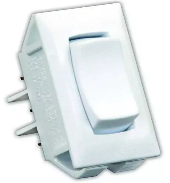 JR Products 13435 On/Off/On Switch - White