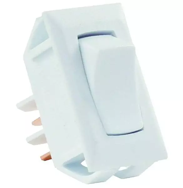 JR Products 13665 Momentary-On/Off Switch - White
