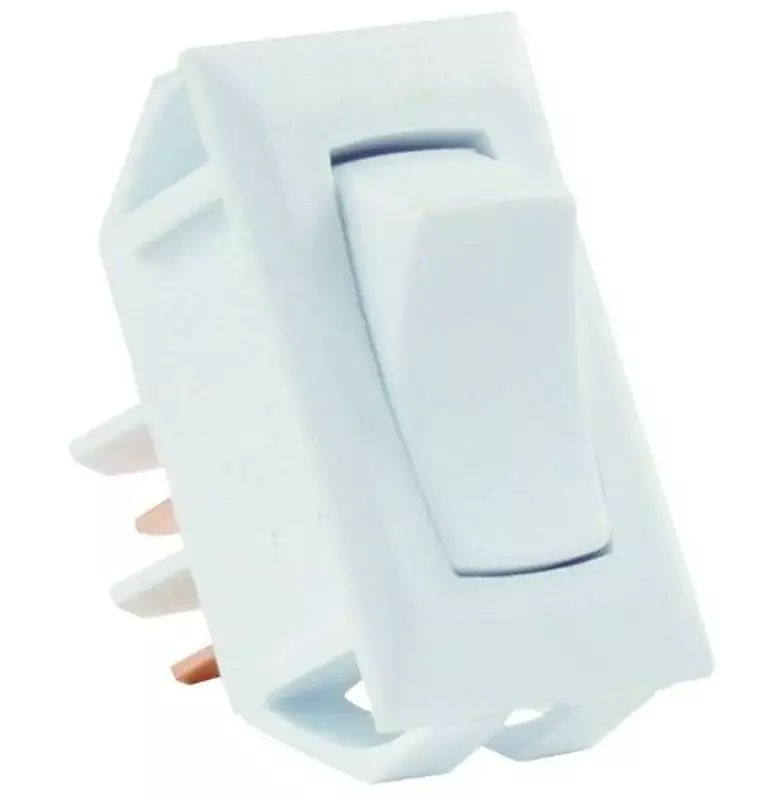 JR Products 13665 Momentary-On/Off Switch - White
