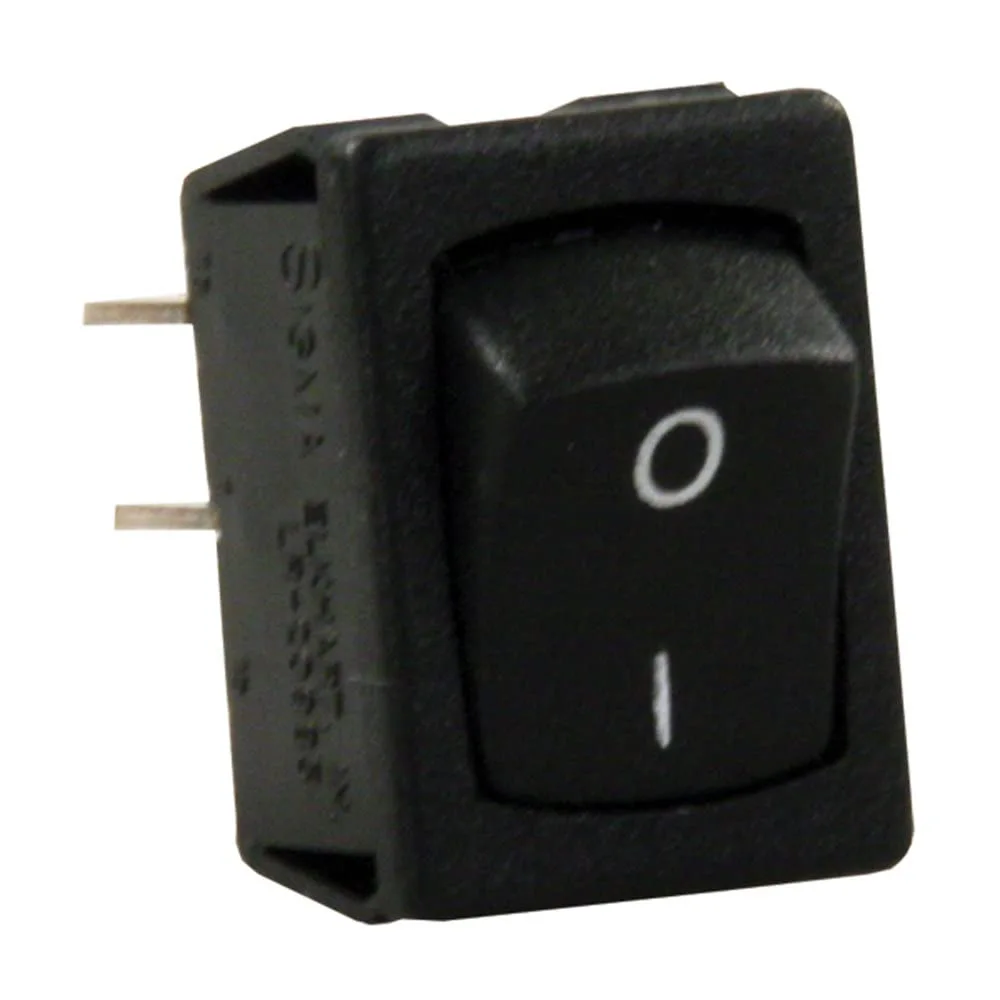 JR Products 13735 Black Mini Labeled On/Off I-O Switch