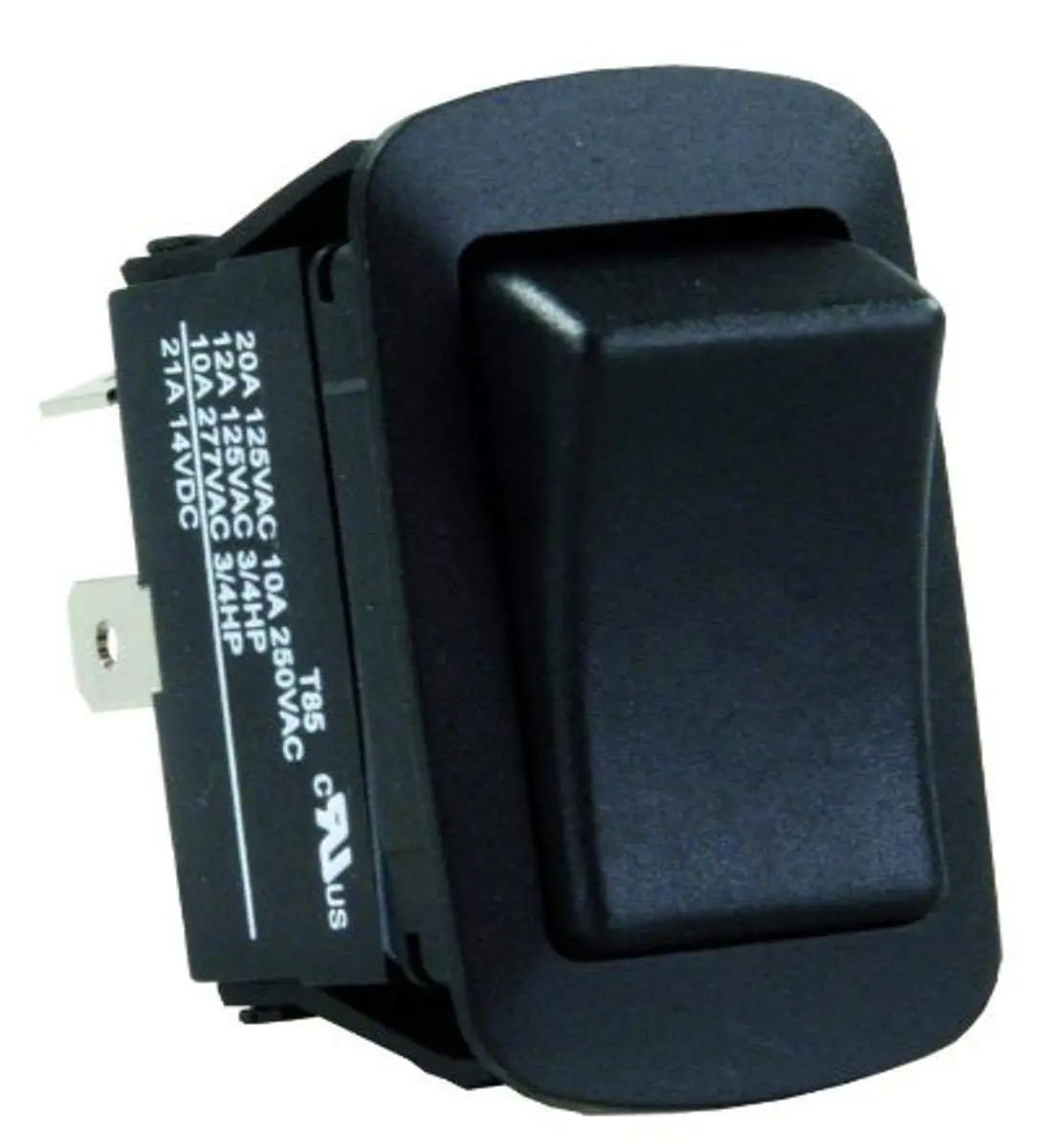 JR Products 13795 Black On/Off SPST H2O Resistant