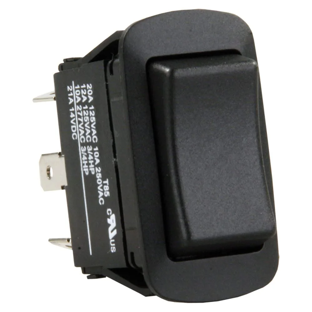 JR Products 13835 Black Water Resistant SPDT On/Off/On Switch