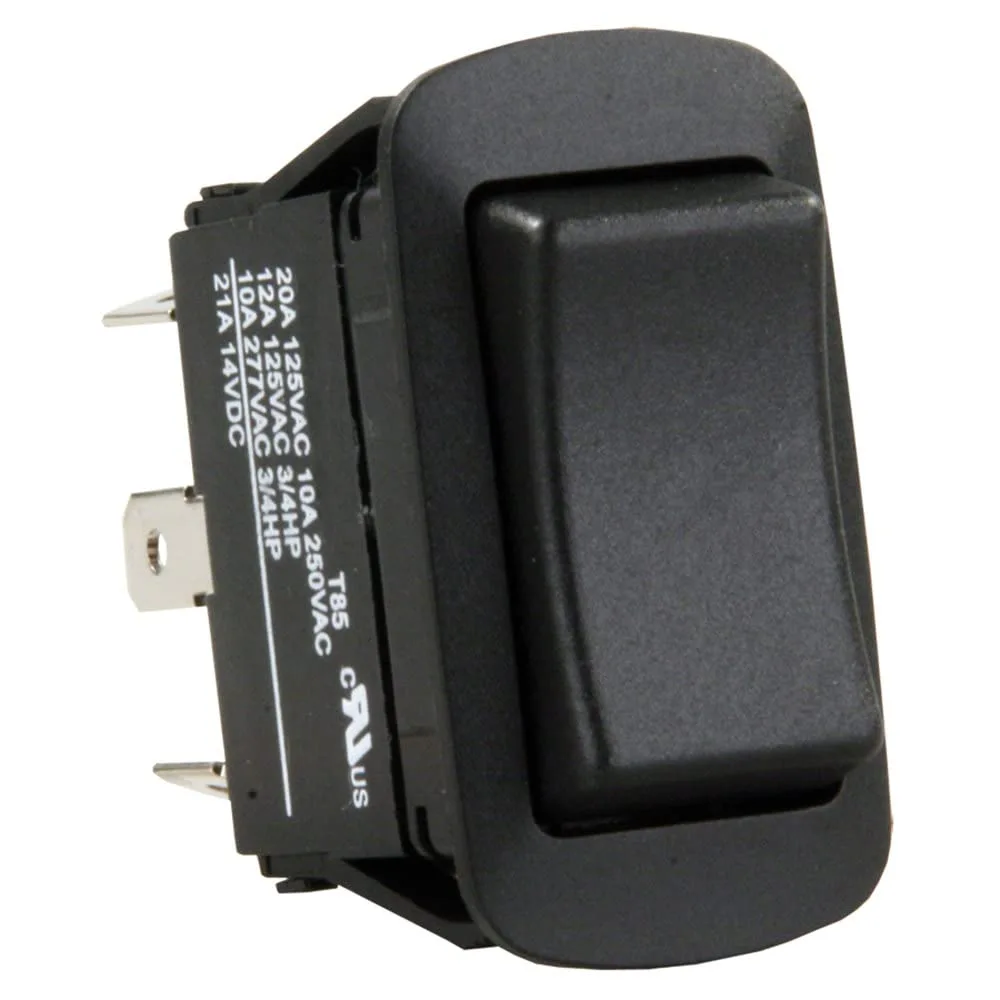 JR Products 13845 Water Resistant On/Off/Momentary-on Switch, Black