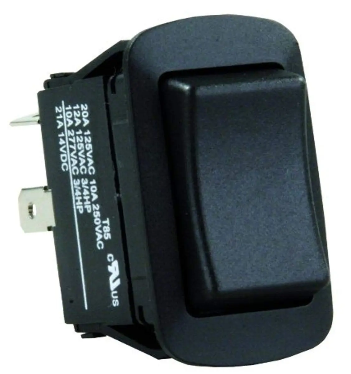 JR Products 13865 Water Resistant Mom-On/Off/Mom-On Reversing Switch , Black