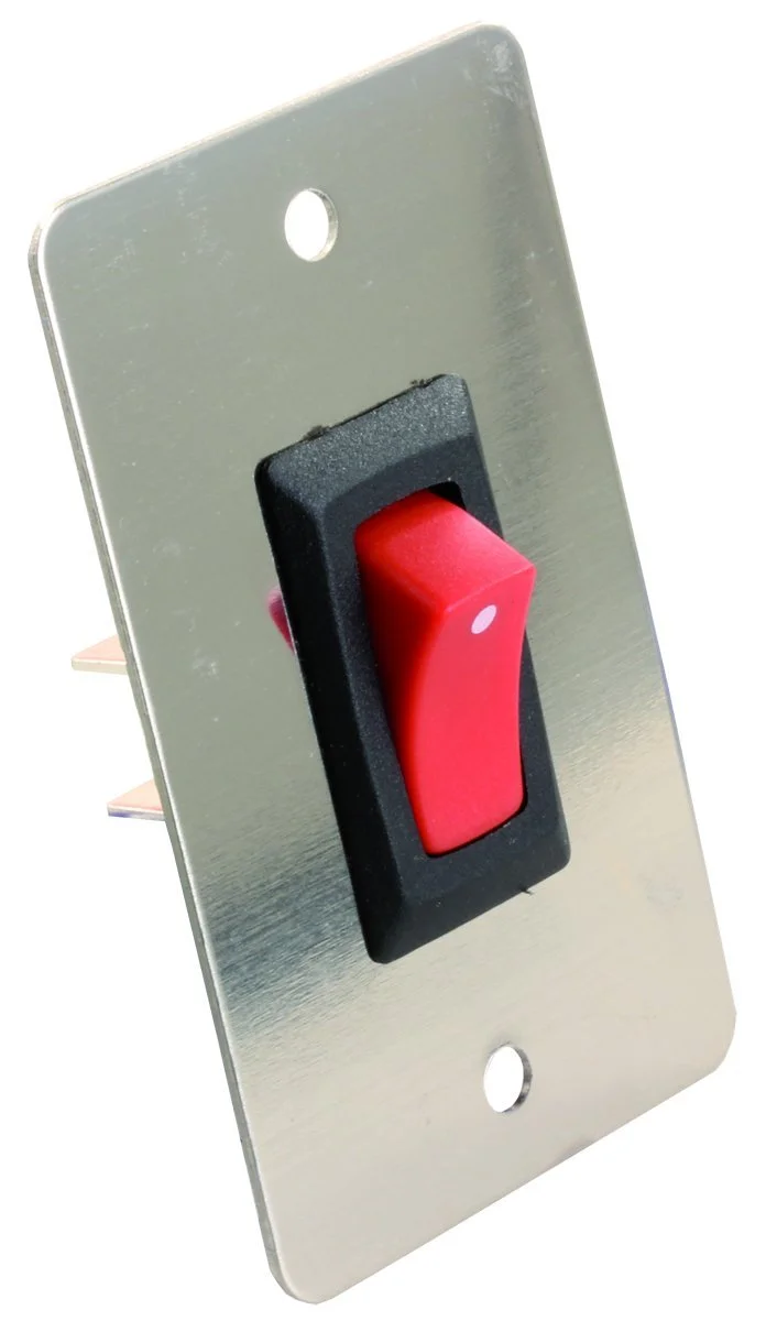 JR Products 13885 On/Off Switch with Chrome Face Plate