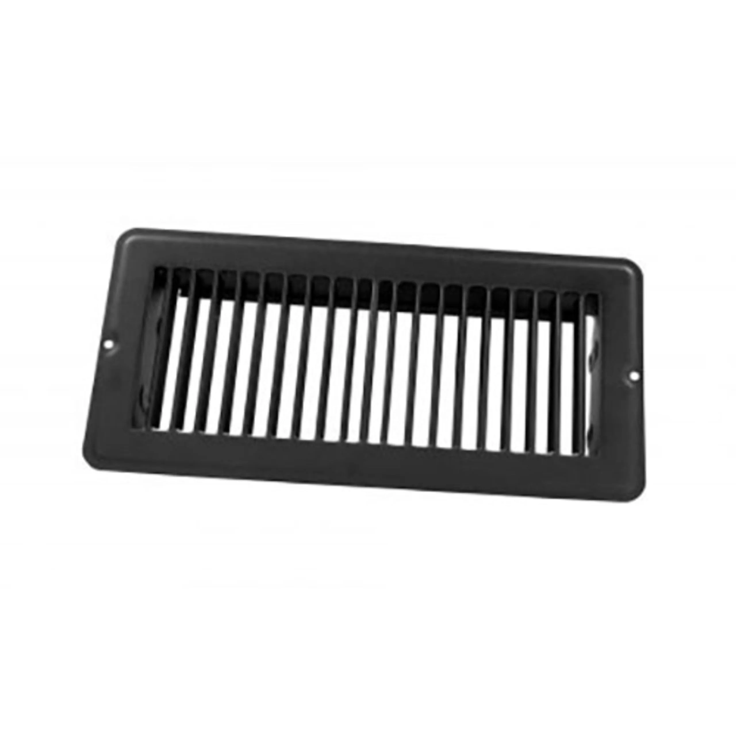 JR Products 4 X 10 Floor Register Undampered Metal Black
