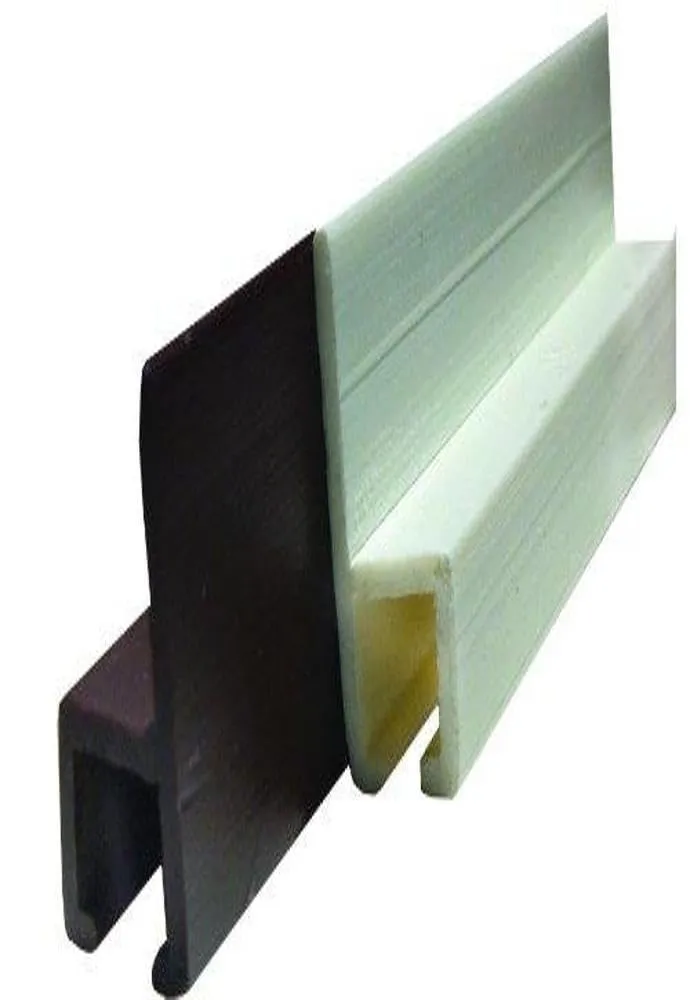 JR Products 80321 Brown 48" Type-C Wall Mounted Internal Slide Track