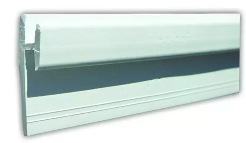 JR Products 80401 Wall Track - Type D, 96" - White 96 Inch