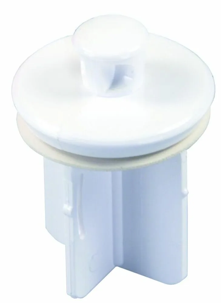 JR Products 95205 Four-Stem Pop-Up Stopper - White 1