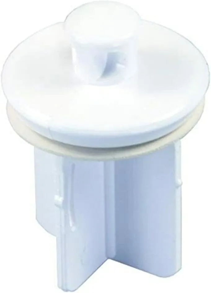 JR Products 95205 Four-Stem Pop-Up Stopper - White 1