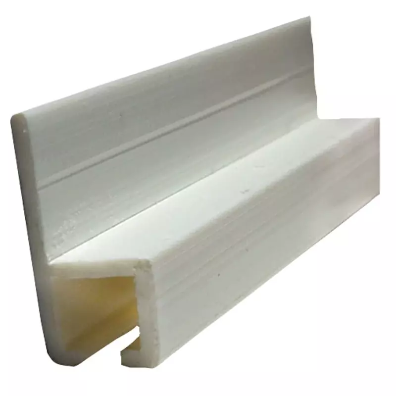 JR Products 80351 White 96" Type-C Wall Mounted Internal Slide Track
