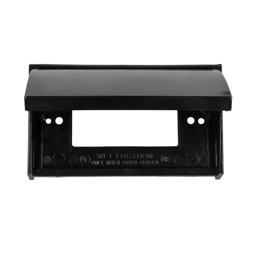 JR Products 05-12215 GFCI Outlet Cover (Black) 1 Pack