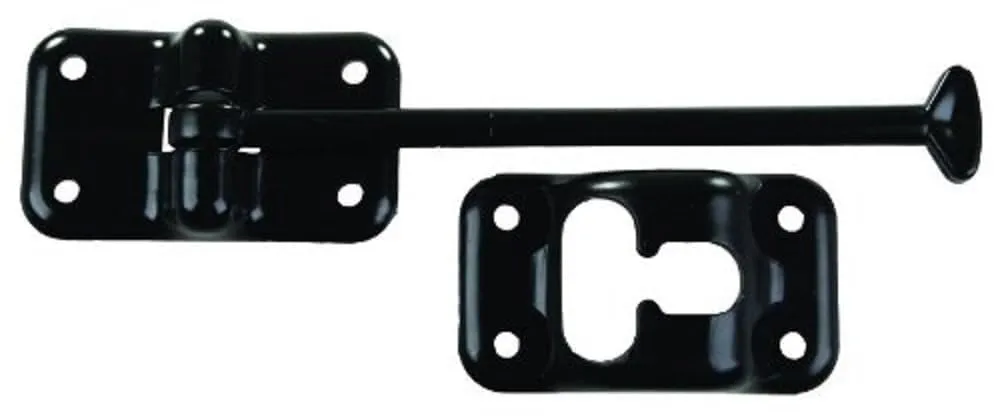 JR Products 10434 Plastic T-Style Door Holder - Black, 6"