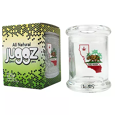 Stokes Juggz Stash Jars 2oz - Cali Kush