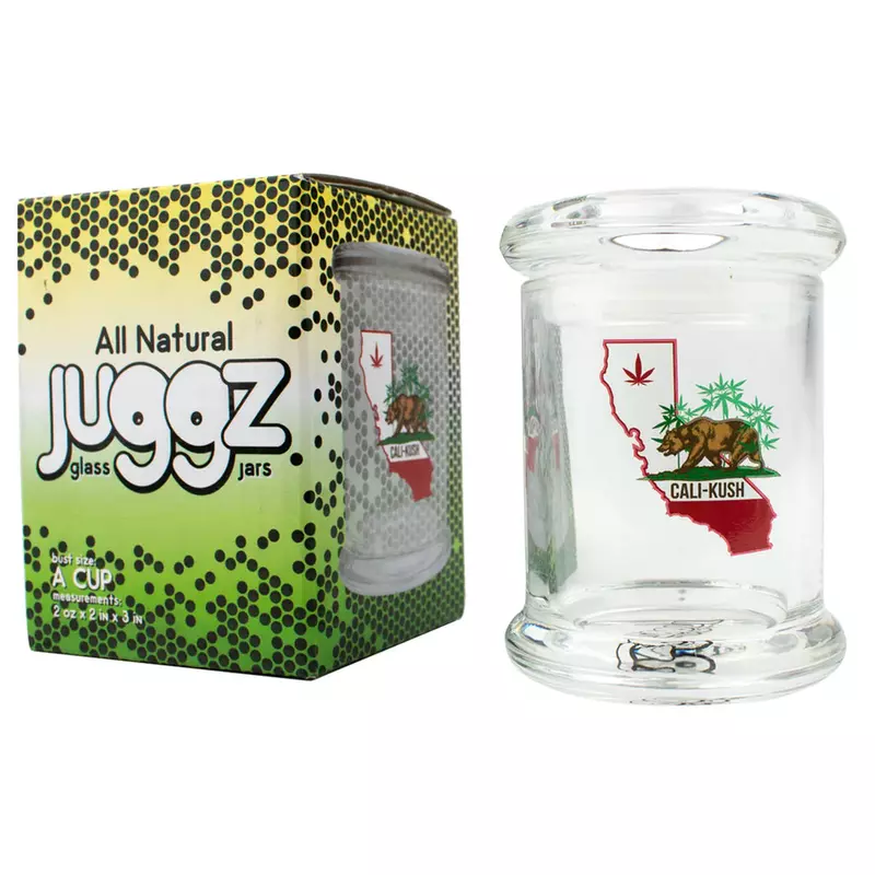 Stokes Juggz Stash Jars 2oz - Cali Kush