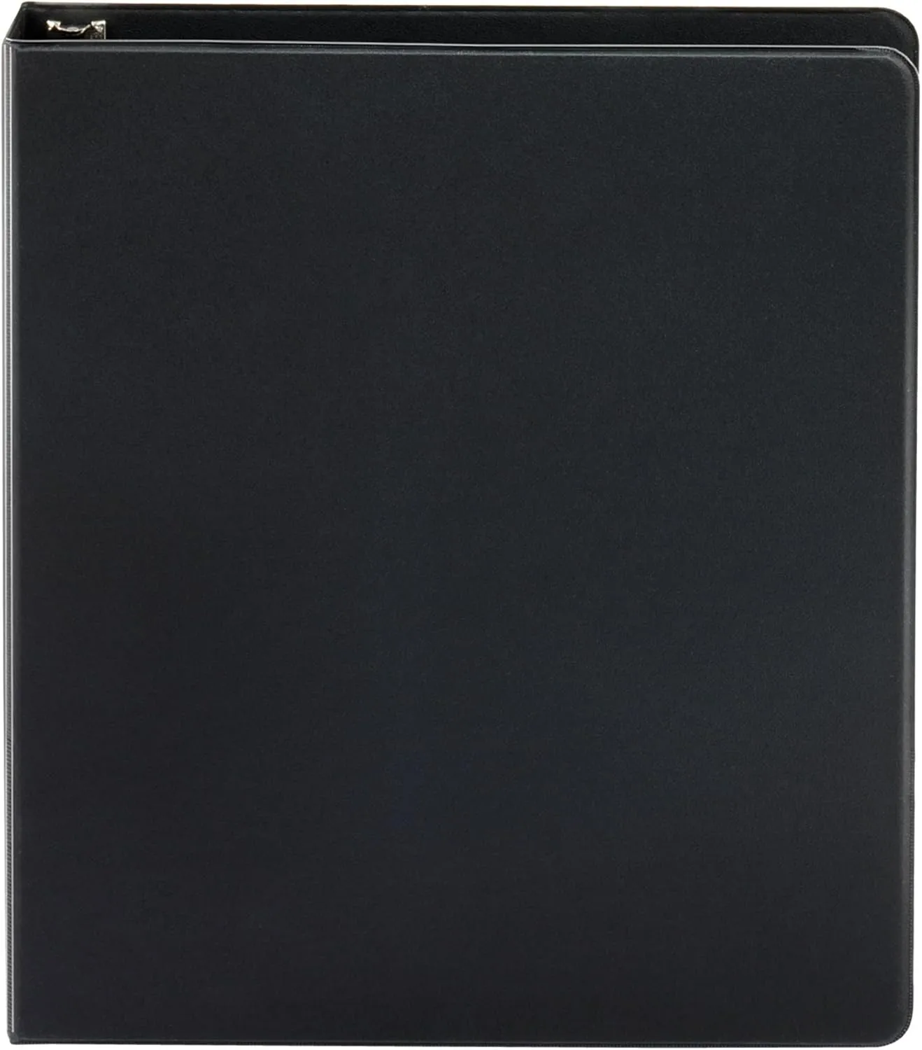 Just Basics Economy Round-Ring Nonview Binder, 1 in Rings, 64% Recycled, Black