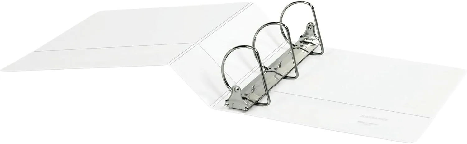Just Basics D-Ring View Binder, 3" Rings, 38% Recycled, White