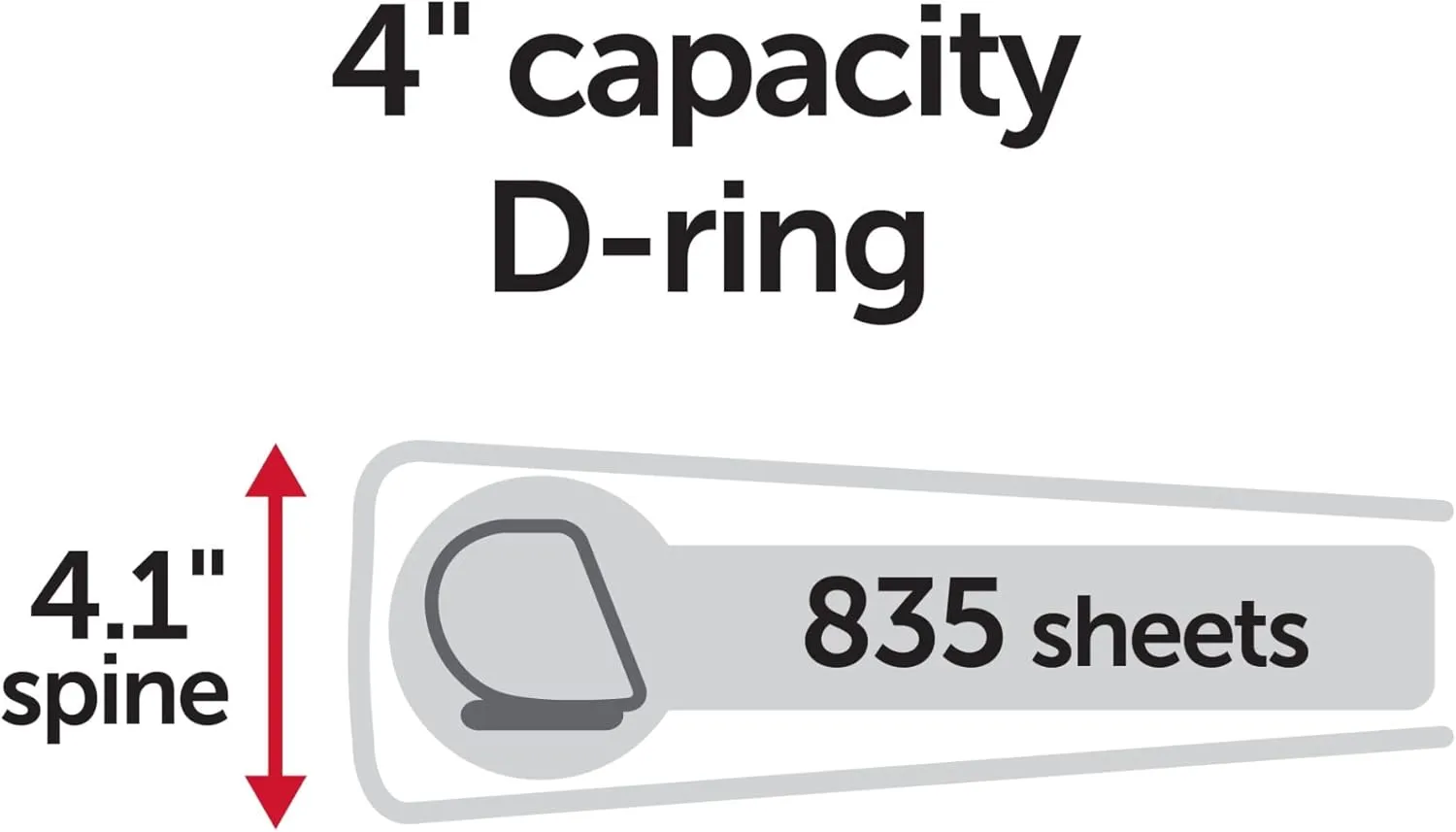 Office Depot® Brand Durable D-Ring View Binder, 4" Rings, 60% Recycled, Blue