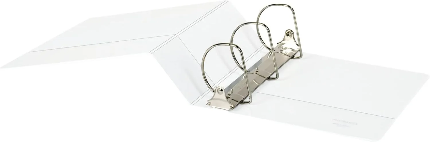Just Basics D-Ring View Binder, 4in Rings, 54% Recycled, White