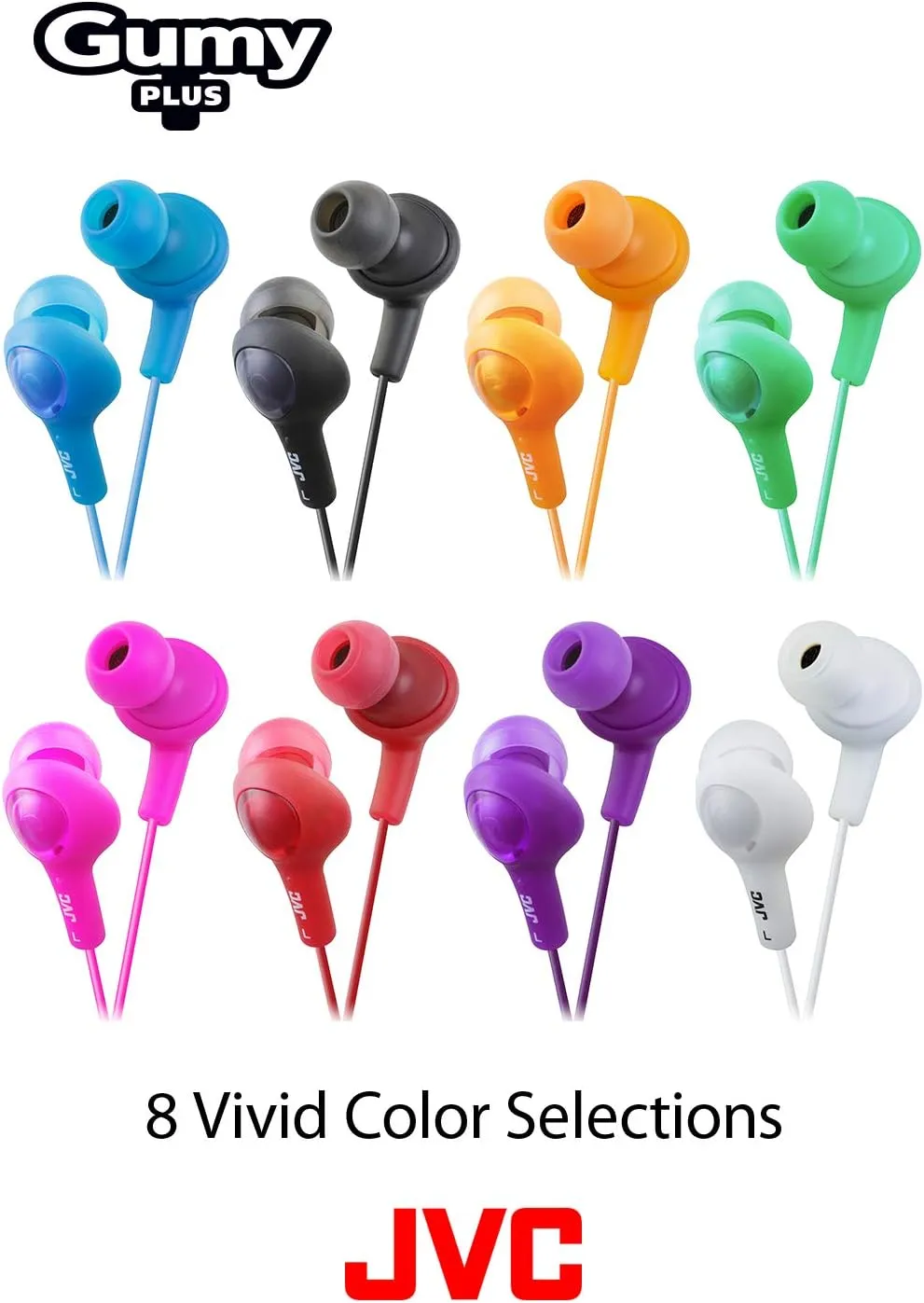 JVC HAFX5 Gumy Plus Inner-Ear Headphones