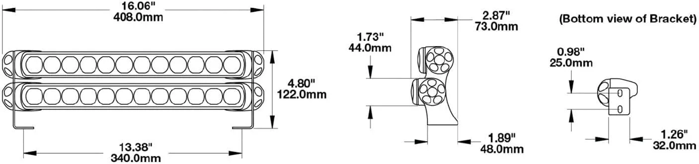 J.W. SPEAKER LED Light Bars, Model TS1000