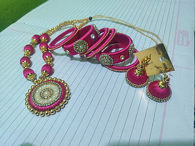 Tradisi Fashion Silk Thread Jewellery Set Tradisi Fashion Silk Thread Jewellery Set