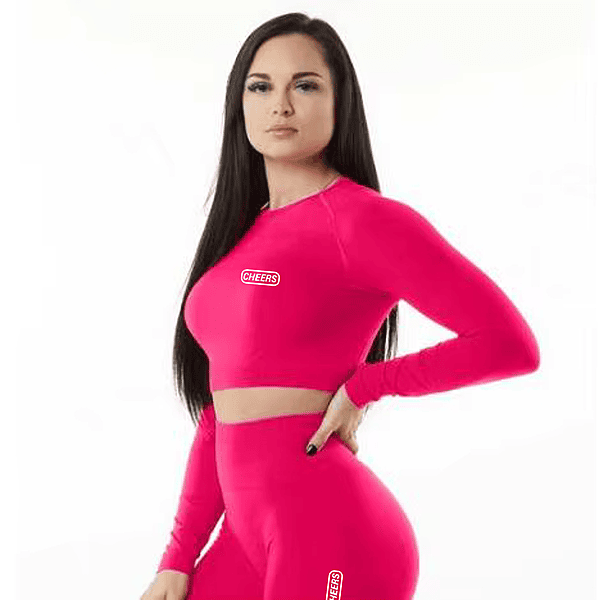 Women's Solid Color Winter Yoga Suit Activewear Long Sleeve Gym Fitness Women Yoga Set