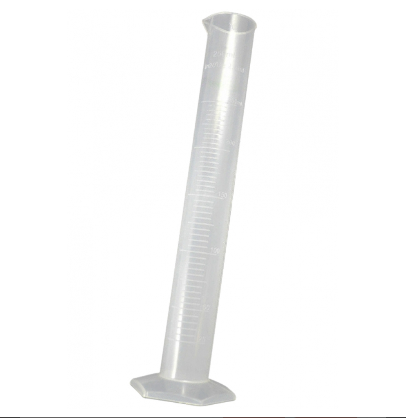 Measuring cup 250 ml graduated for fuel mixture