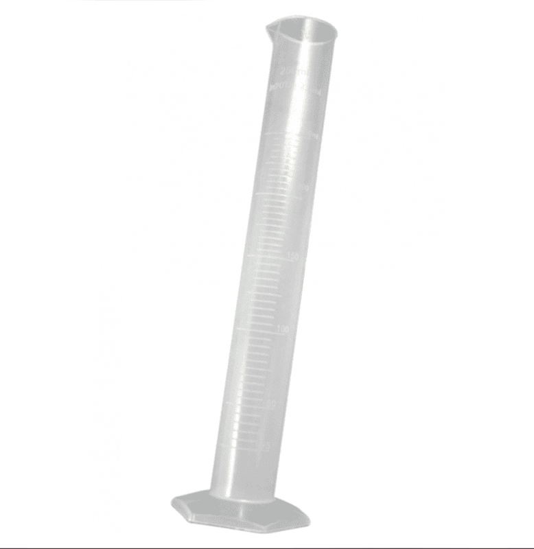 Measuring cup 250 ml graduated for fuel mixture