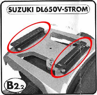 KAPPA SUZUKI TOPBOX BRACKET K528M - DL 650 V-STROM (04-11)