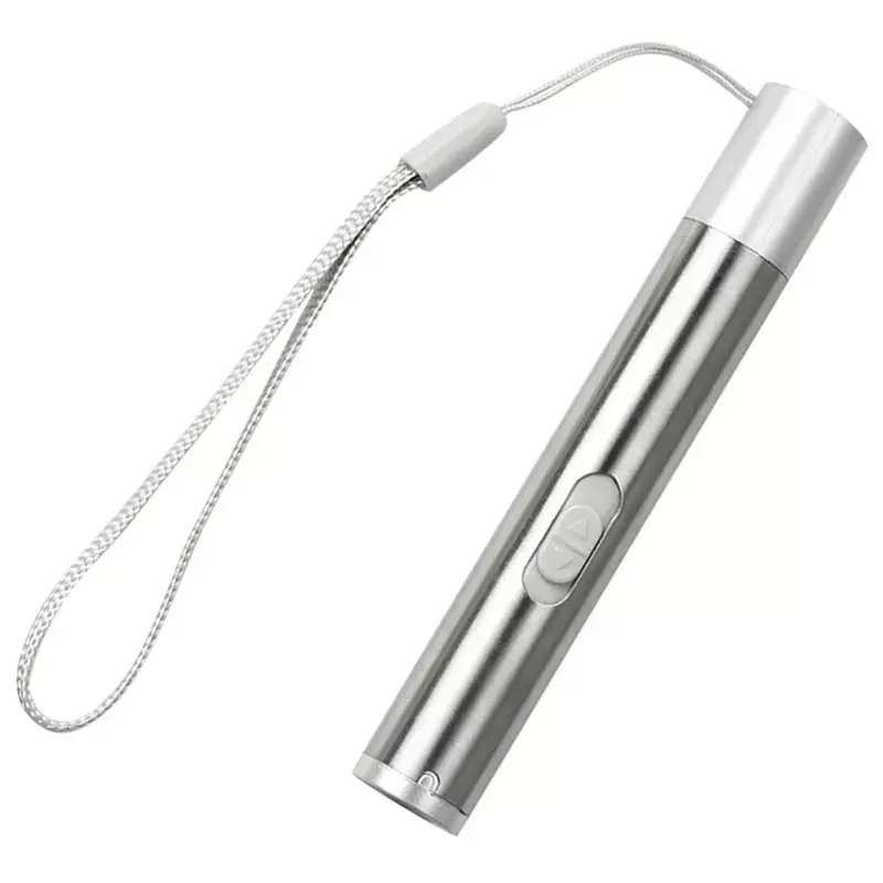 Mini USB Rechargeable 3-in-1 Pet UV Flashlight with Red Laser & White LED