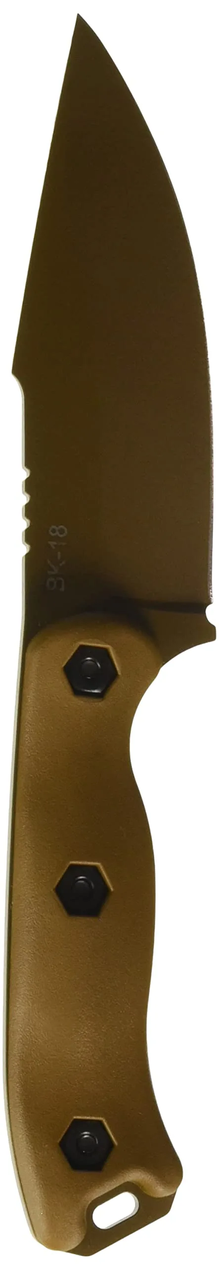 KA-BAR Becker Harpoon BK18 Fixed Blade Knife, 4.5in, Tan