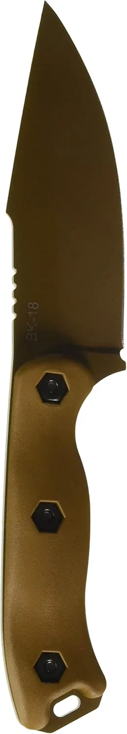 KA-BAR Becker Harpoon BK18 Fixed Blade Knife, 4.5in, Tan