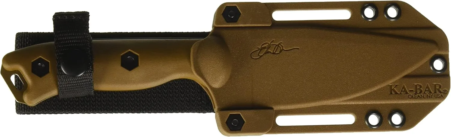 KA-BAR Becker Harpoon BK18 Fixed Blade Knife, 4.5in, Tan
