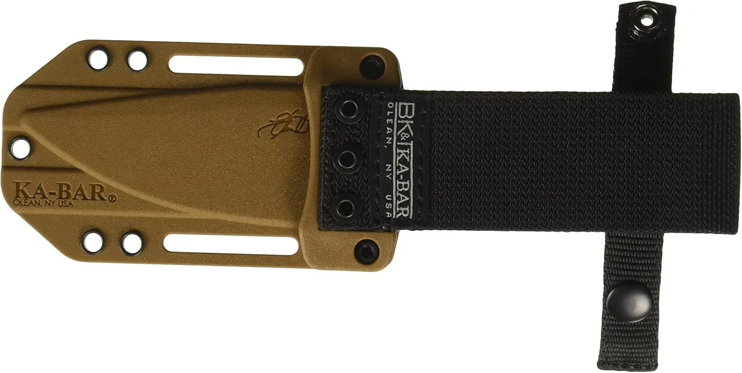 KA-BAR Becker Harpoon BK18 Fixed Blade Knife, 4.5in, Tan