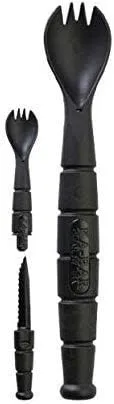 Kabar - Field KIT Spork/Knife - 3 Pac with 1 OD Green - 1 Black - and 1 Dark Brown
