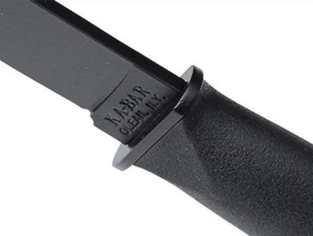 Ka-Bar Kraton Handled Straight Edge Mark 1 Knife , BLACK, 9 3/16-Inch