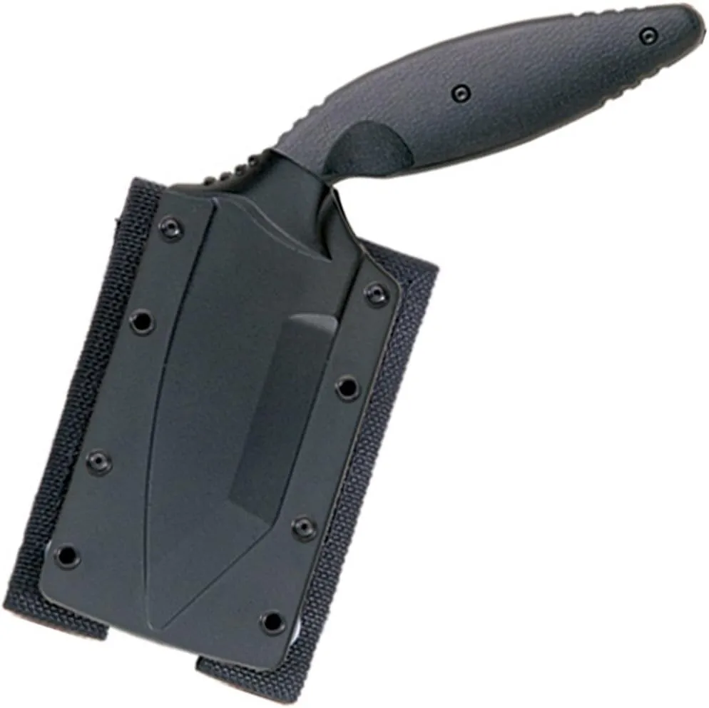 KA-BAR 2491 Tdi Pocket Strike Black Hard Plastic Sheath, Black Clip, Straight Edge Sheath + Enforcement Knife