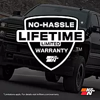 K&N High-Flow Original Lifetime Engine Air Filter: Increase Power: Premium, Washable: Compatible with 1996-2006 JEEP: Wrangler, TJ, 33-2114